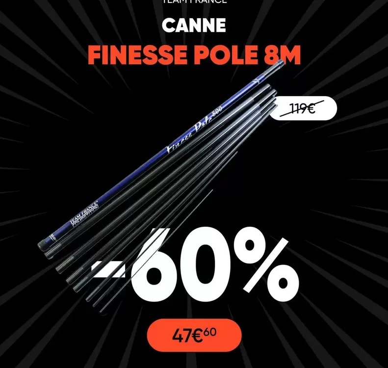 Canne offre à 49,95€ sur Pacific Pêche