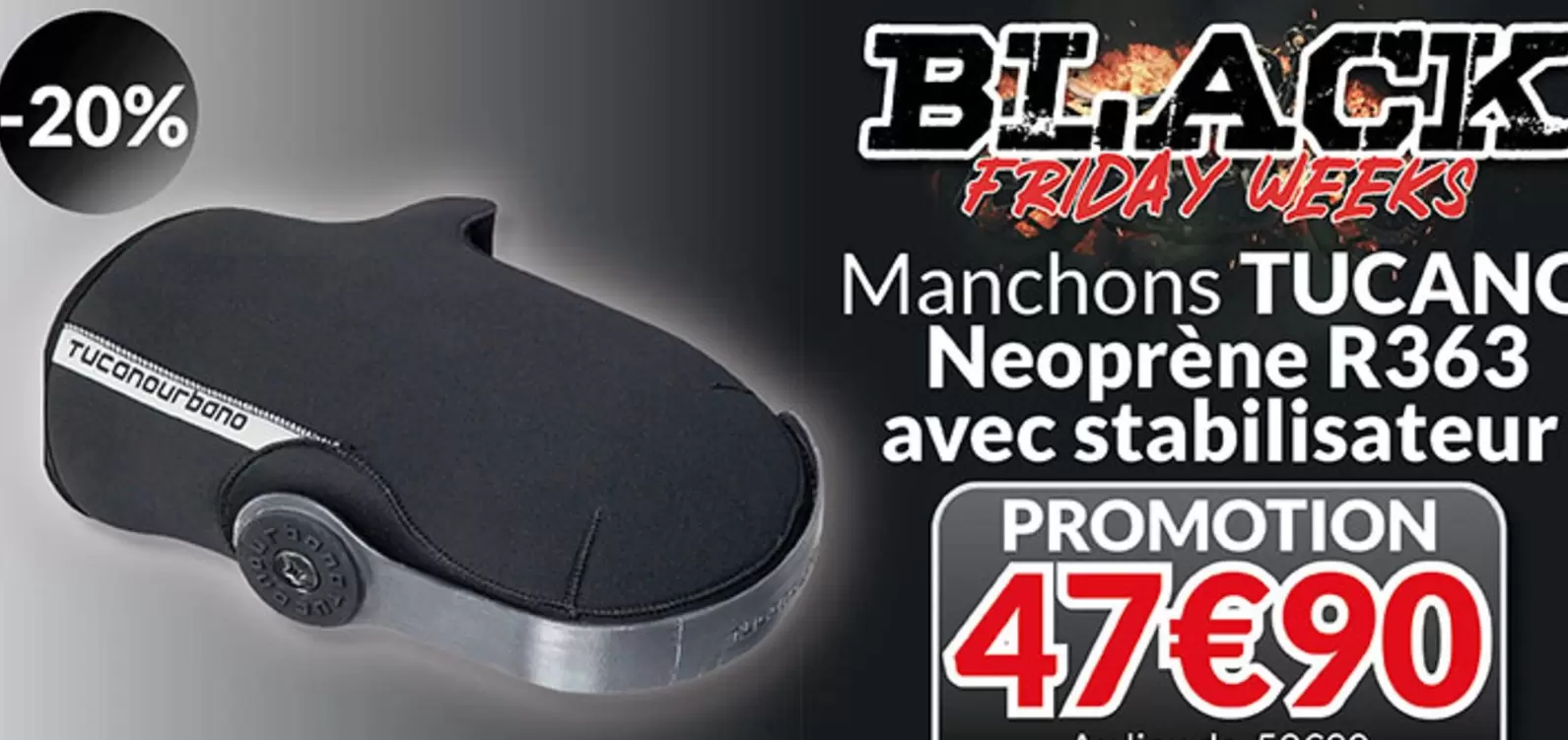 Manchons Tucano Neoprene R363 Avec Stabilisateur offre à 47,9€ sur Cardy