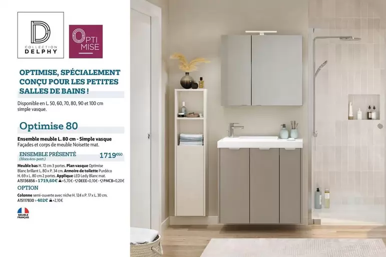 Optimise 80 offre à 17,19€ sur Espace Aubade