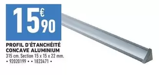 Profil D'etanchète Concave Aluminium offre à 15,9€ sur Brico Cash