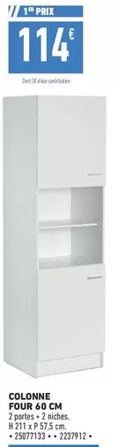 Colonne Four 40 Cm offre à 114€ sur Brico Cash