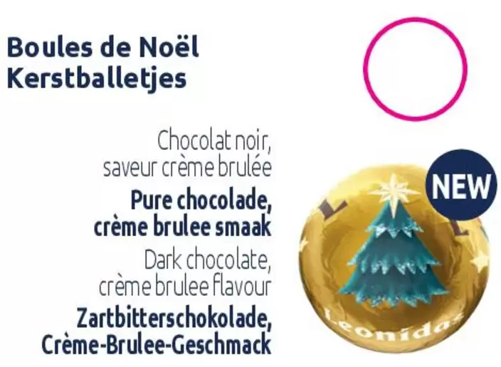 Boules De Noël Kerstballetjes offre sur Leonidas