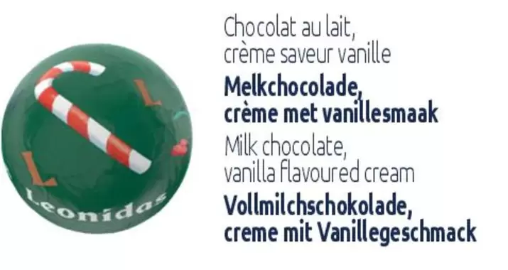 Vellmichschkolade, Creme Wit Vanillegeschmack offre sur Leonidas