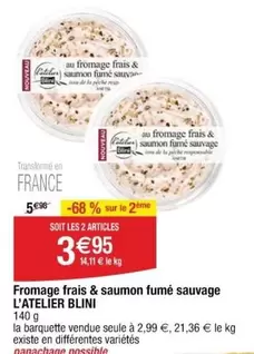 Blini - Fromage Frais & Saumon Fumé Sauvage offre à 2,99€ sur Cora