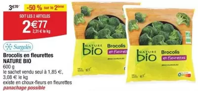 Nature Bio - Brocolis En Fleurettes offre à 2,77€ sur Cora