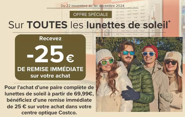 Sur Toutes Les Lunettes De Soleil offre sur Costco