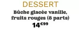 Desserts offre sur Picard