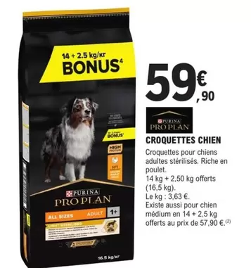 Purina - Croquettes Chien offre à 59,9€ sur E.Leclerc Brico