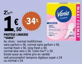 Vania - Protege Lingerie offre à 1,5€ sur E.Leclerc