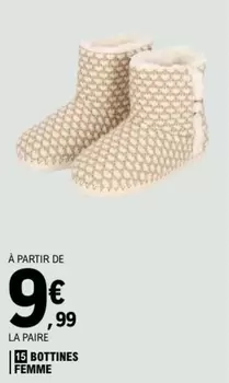 Bottines Femme offre à 9,99€ sur E.Leclerc