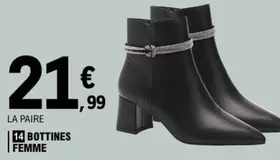 Bottines Femme offre à 21,99€ sur E.Leclerc