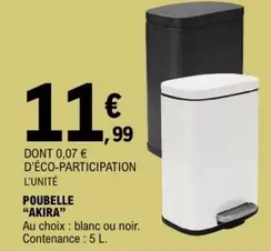 Poubelle "akira" offre à 11,99€ sur E.Leclerc