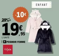 Peignoir Femme offre à 19,95€ sur E.Leclerc