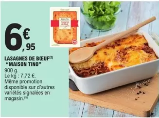 Signal - Lasagnes De Bœuf offre à 6,95€ sur E.Leclerc