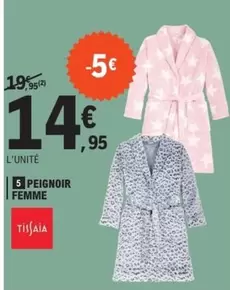 Peignoir Femme offre à 14,95€ sur E.Leclerc