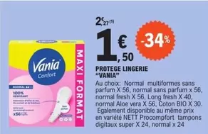 Vania - Protege Lingerie offre à 1,5€ sur E.Leclerc