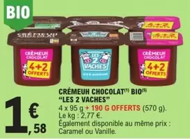 Crémeur Chocolat Bio offre à 1,58€ sur E.Leclerc