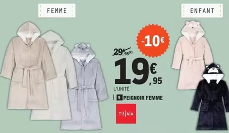 Peignoir Femme offre à 19,95€ sur E.Leclerc