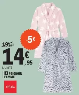 Peignoir Femme offre à 14,95€ sur E.Leclerc