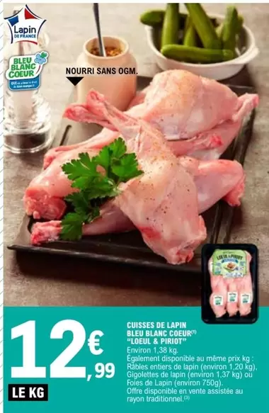 Bleu Blanc Coeur - Cuisses De Lapin Rale Blanc Coeur offre à 12,99€ sur E.Leclerc