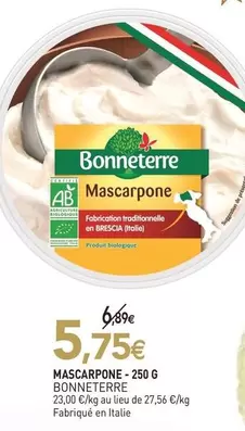 Mascarpone offre à 5,75€ sur NaturéO