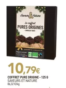 Coffret Pure Origine offre à 10,79€ sur NaturéO