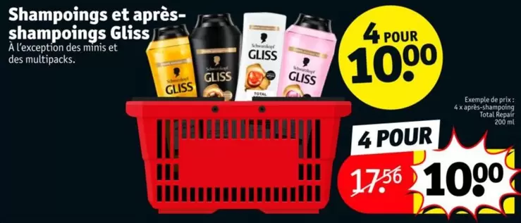 Gliss - Shampoings Et Après-shampoings offre à 10€ sur Kruidvat