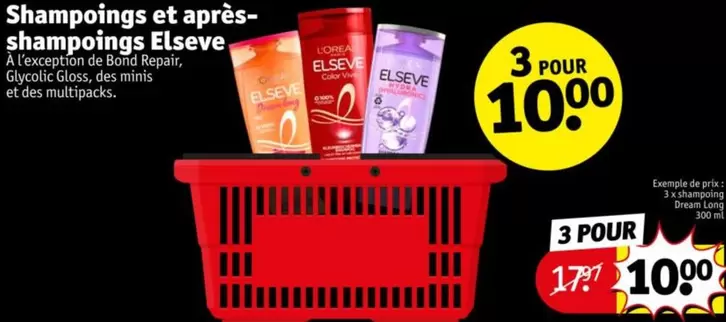 Elsève - Shampoings Et Après-shampoings offre à 10€ sur Kruidvat