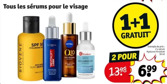 TOUS - Tous Les Sérums Pour Le Visage offre à 6,99€ sur Kruidvat