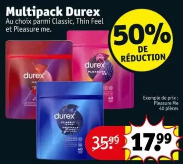 Durex - Multipack offre à 17,99€ sur Kruidvat