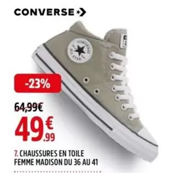 Converse - Chaussures En Toile Femme Madison Du 36 Au 41 offre à 49,99€ sur Intersport