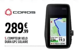 Compteur Velo Dura GPS Solaire offre à 289,99€ sur Intersport