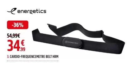 Cardio-frequencemetre Belt Hrm offre à 34,99€ sur Intersport