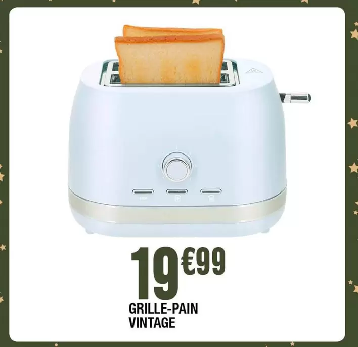 Grille-pain Vintage offre à 19,99€ sur La Foir'Fouille