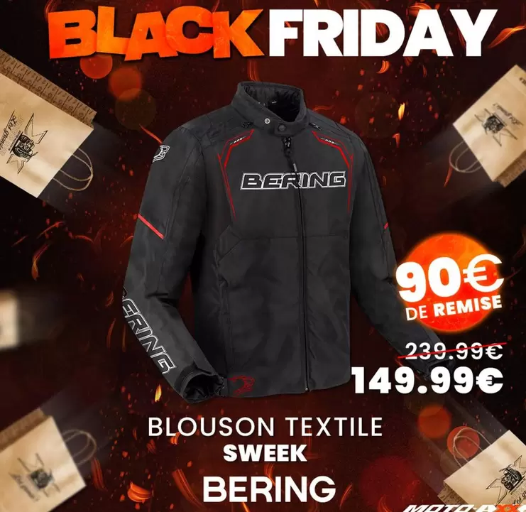 Blouson Textile Sweek offre à 149,99€ sur Moto-Axxe