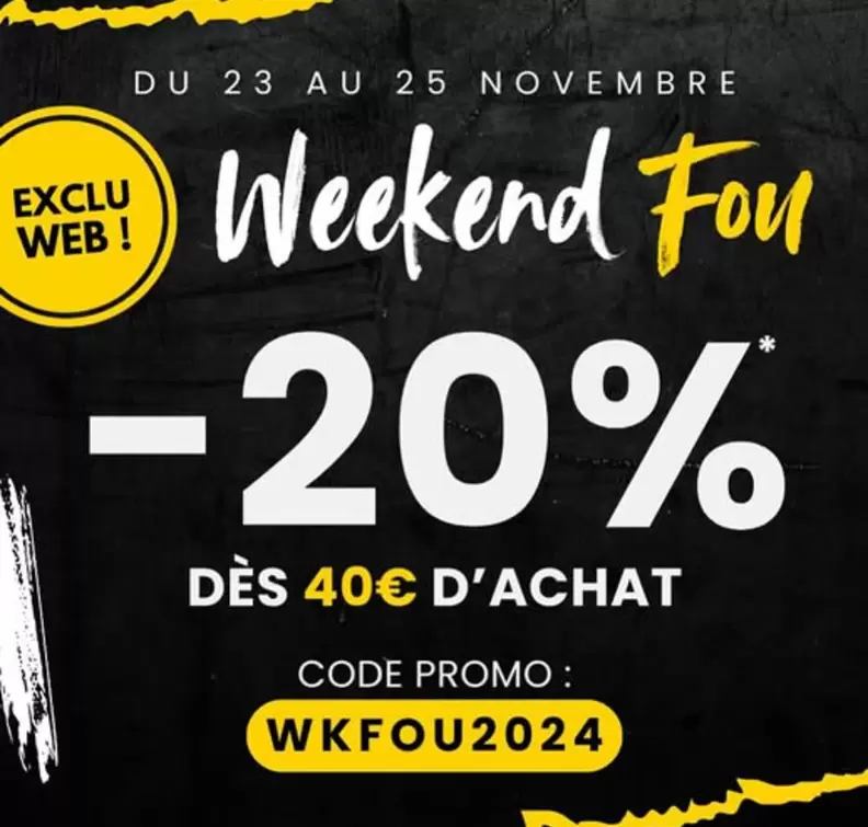 Promo - Weekend Fcu offre sur Toto