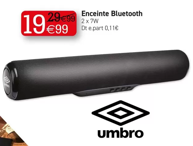 Umbro - Enceinte Bluetooth offre à 19,99€ sur KANDY