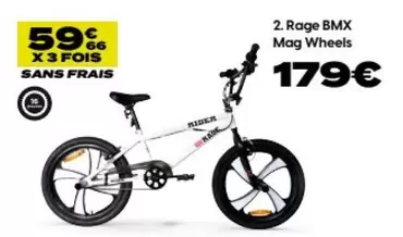 Rage Bmx Mag Wheels offre à 179€ sur City Sport