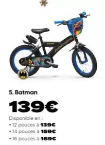 Batman offre à 139€ sur City Sport