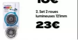 Globber - Set 2 Roues Lumineuses 121mm offre à 23€ sur City Sport