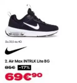 Air Max Intriko offre à 69,9€ sur City Sport