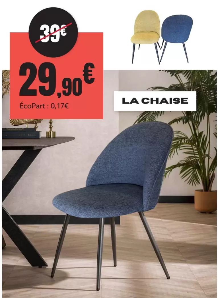 La Chaise offre à 29,9€ sur Atlas