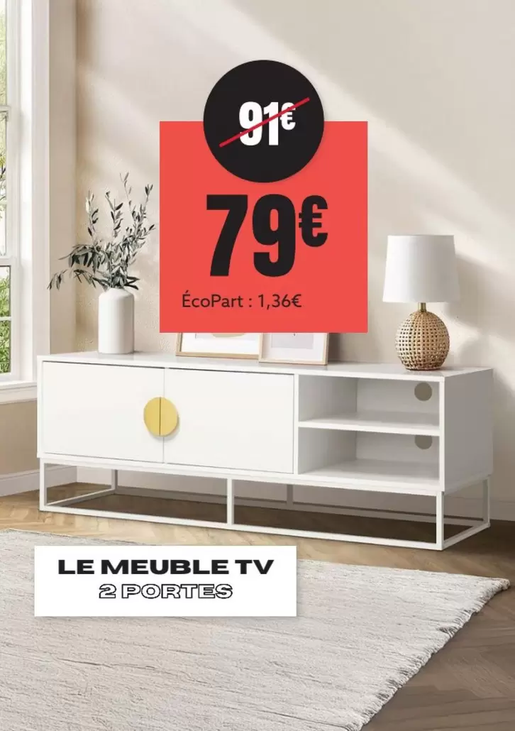 Le Meuble Tv offre à 79€ sur Atlas