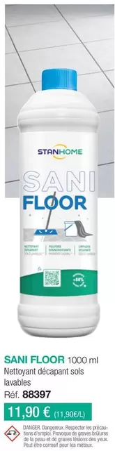 Sani Floor offre à 11,9€ sur Stanhome