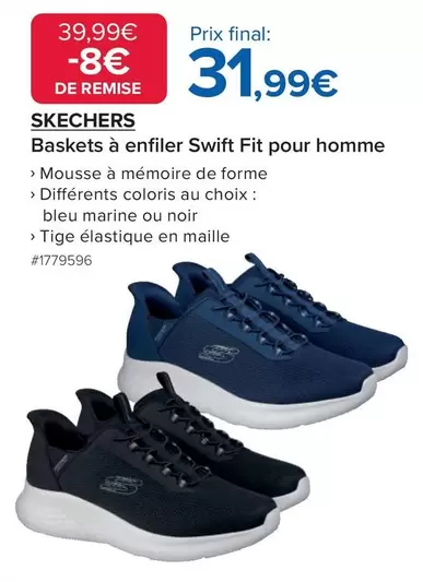 Baskets À Enfiler Swift Fit Pour Homme offre à 31,99€ sur Costco