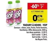 Yop - Yaourt À Boire-yop offre à 1,85€ sur Supeco