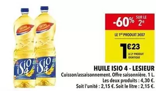 Lesieur - Huile Isio 4 offre à 1,23€ sur Supeco