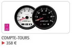 Compte-Tours offre à 358€ sur Yamaha