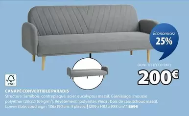 Canape Convertible Paradis offre à 200€ sur JYSK