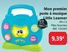 Little Learner - Premier Poste À Musique offre à 9,39€ sur Colruyt